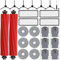 26 Accessoires pour Robots Aspirateurs Roborock Qrevo Pro/Qrevo S/Qrevo MaxV, 2 Brosses Principales 6 Sacs à Poussière 6 Chiffons 4 Filtres 6 Brosses Latérales 1 Brosse de Nettoyage 1 Tournevis