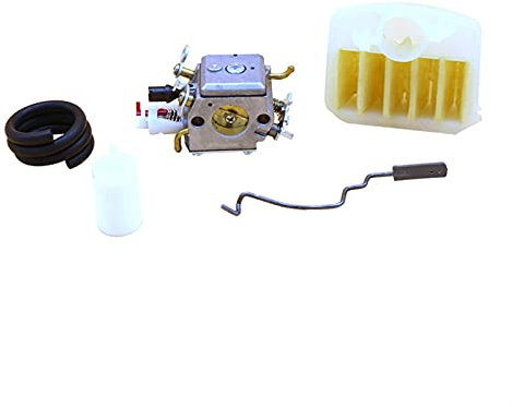 Rynplex Carburetor Carb Air Filter Throttle Rod Set Chainsaw Engine Spare Parts, for Husqvarna, 340 350 346 345 351 353 2-stroke carburetor assembly
