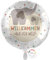 balloa Folienballon zur Geburt, Helium-Ballon mit niedlichem Elefantenmotiv, ideal als Geschenk zur Geburt für Jungen und Mädchen - 33cm