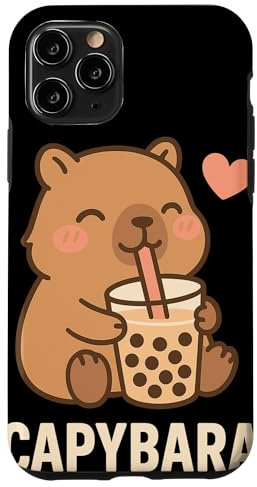 Capybara Mit Bubble Tea Kawaii Süßes Tier CAPYBARA Bubble Hülle für iPhone 11 Pro