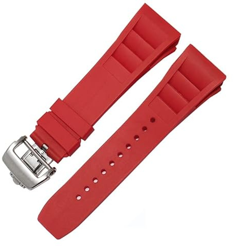 GMJGCIRVC Rubber silicone watch strap for RICHARD MILLE RM011 series Silicone Tape accessories men's watch strap 25-20mm