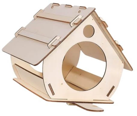 Kit per casetta per uccelli in legno – Costruisci fai da te, Birdhouse | incompiuta | Kit creativo per formaggi per uccelli creativi, decorazione casa per cortile giardino