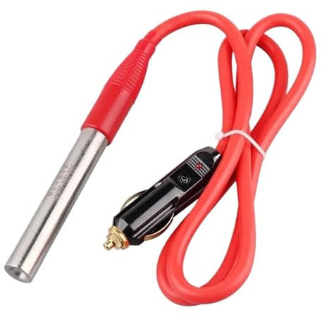 Calentador Eléctrico Hot Rod, Calentador De Cartucho De CC De Inmersión De 12 V, 24 V, 100 W, 200 W, For Coche O Caravana, Con Cable Impermeable, Elemento Calefactor Portátil For Agua.(12v 100w)