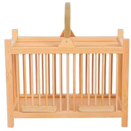 VILLCASE Holzkäfig für Heimchen Terrarienbox mit Griff aus Natürlichen Materialien Einfach zu Reinigen Ausbruchsicher für Kleine Haustiere Wie Hamster Spinnen und Heuschrecken