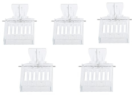 Lot de 5 pinces de reine en plastique pour cages attrape-abeilles, outils d'apiculteur