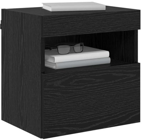 vidaXL TV-Wandschrank 40 x 30 x 40 cm Schwarz Eichen-Optik