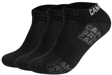 Camp David Herren Sneakersocken, 3er Pack - Action-Mesh Cotton Sneaker 3P, Logo