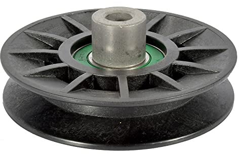 MAXPOWER 332519B - Polea tensora en V para cortacésped Craftsman, Husqvarna, Poulan sustituye a los números OEM 194326 y 532194326, Color Negro
