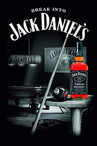 Jack Daniel's Poster Pool (61cm x 91,5cm) + Geschenkverpackung. Verschenkfertig!