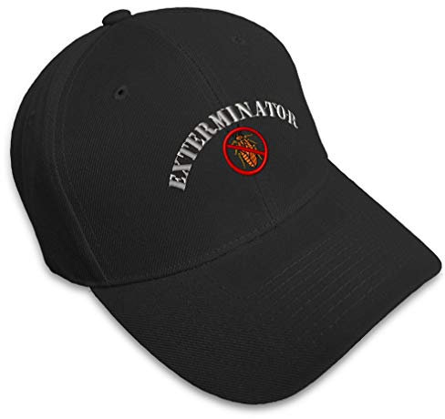 Speedy Pros Baseball Cap Pest Control Exterminator Embroidery Profession Others Acrylic Hats for Men & Women Strap Closure Black