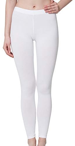 Celodoro Damen Leggings, stretchige Jersey Hose aus Baumwolle