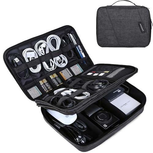 Bagsmart Pibcuny SDD-323 Black Electronic Accessory Storage Bag