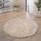 Paco Home Tapis Poils Hauts Moelleux Moderne Shaggy Style Flokati Confortable Uni Beige, Dimension:120x160 cm