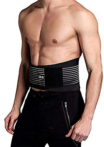 Cotill Lower Back Support Belt - Lumbar Support Brace for Pain Relief and Injury Prevention - Dual Adjustable Straps and Breathable Mesh Panels (2XL (Pack of 1))