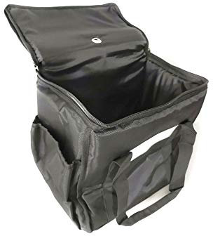 Warmtrade NB6 Keep Warm Insulated Hot Food Delivery Bag Medium Black 33*32*21CM Takeaway & Restaurants, Commercial. Indian, Kebabs, Chinese, Pizza, Couriers, Picnic Cooler Bag, Groceries Or Storage.