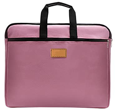 Oxford Porte-documents avec poignée, format A4, porte-documents, accordéon, sac de rangement, convient pour l'école, la maison, les affaires, 30,5 x 38,1 cm (bleu)