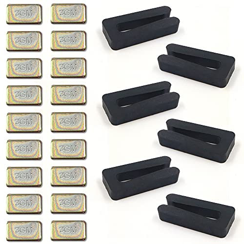 Haohai 6 Sets Deckenventilatorflügel-Balancing-Kit, Ventilatorgewicht-Balancing-Kit, 6-teiliger Ventilator-Ausgleichsclip und 18 Stück selbstklebendes 3G-Gewicht aus Metall für
