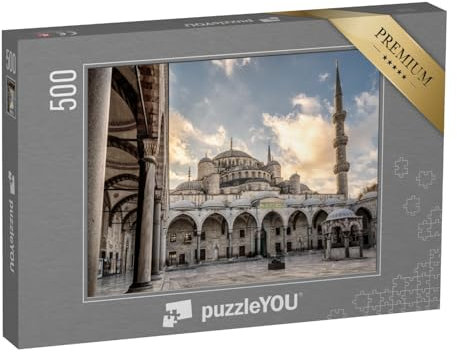 puzzleYOU: Puzzle 500 Teile „Die Blaue Moschee Istanbul, Türkei. Sultanahmet Camii“