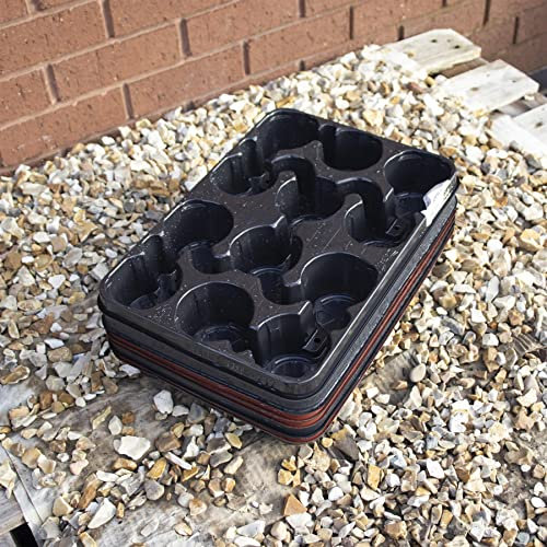 Garden Lot de 12 pots de fleurs en plastique Terre cuite 9 cm