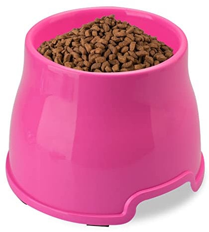Gamelle pour Chien à Longues Oreilles - Gamelle surélevée pour Nourriture et Eau - Grande gamelle antidérapante - Gamelle surélevée pour Chiens de Petite, Moyenne et Grande Taille (L, Rose)