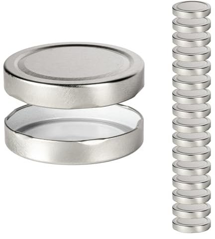 PUREGANIC® 8x Deep Twist Off Deckel für Schraubgläser und Einmachgläser| DTO Ø 82mm Schraubdeckel mit Blueseal | Made in Germany