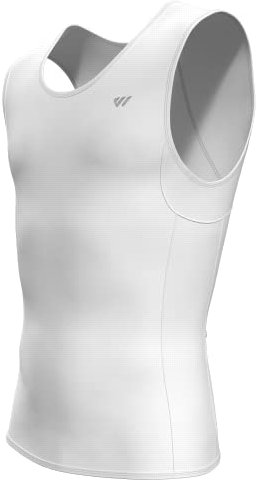 Lo.gas Ärmelloses Radtrikot Herren, Rennrad Trikot Leichtgewicht und Atmungsaktiv, Fahrradtrikot mit Gesäßtasche, Elfenbein Weiß, L