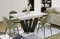 Endo-Moebel Esstisch Alex 130cm auf 210cm erweiterbar Säulen-Tisch Küchentisch ELEGANT (Weiß Hochglanz)