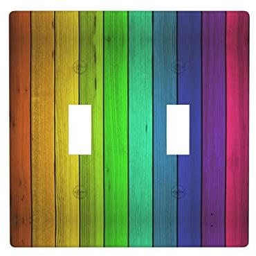 Farbiger Holzdekorator, Lichtschalter oder Steckdose, Wandplatte, für Lichtschalter, Dimmer, Steckdose