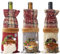 Aeetial Christmas Wine Bottle Bags with Drawstring Reusable Wine Bottle Gift Covers Xmas Santa Reindeer Snowman Wine Bottle Covers Gift Bags for Christmas Party Dining Table Decorations