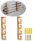 BiJun Golfschläger Ständer Schläger Vitrine Schläger Wandhalterung Halter Golfschläger Organizer Golf Club Angelrute Aufbewahrung Rack Halter Putter Display Ständer (Retro)