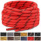 Stepace Rund Schnürsenkel [2 Paar] Reißfest Schuhbänder für Wanderschuhe Arbeitsschuhe Trekkingschuhe, ca. 4,5 mm Durchmesser, 100 cm - 180 cm Länge Rot Schwarz-160(Punkte)