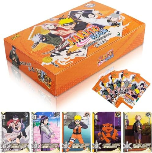 FISAPBXC N-aruto Anime Karten Set, 36Pack/180 Blatt N-aruto Kartenspiel Sammelkarten Anime Karten Card Games Karten Trading Card Pack Geburtstagsgeschenk für Kinder