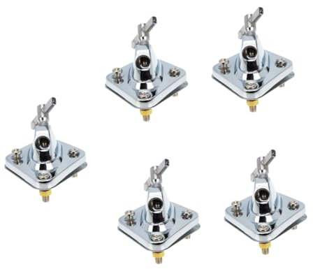 Toyvian 5pièces Alloy Bass Drum Leg Base Base Pour Remplacement Instruments De Percussion Compatible Plupart Des Caisses