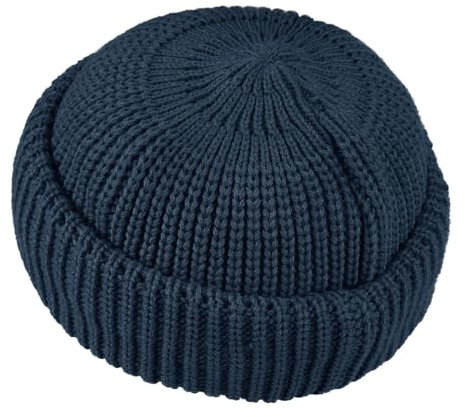 CLAPE Unisex Fisherman Beanie Wolle Dockermütze Streetstyle Trawler Strickmütze Fischermütze Stretchy Warm Wintermütze Wollmütze