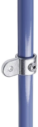 WITTKOWARE Rohrverbinder aus verzinktem Temperguss, für Rohr-Außendurchmesser 33,7mm (1), Formteil: Einsteckdrehgelenk, einseitig