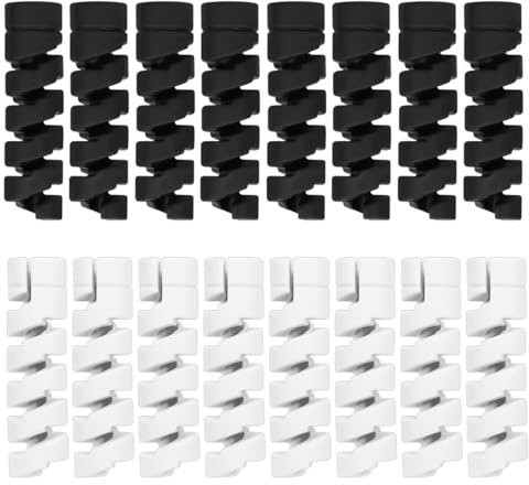 OIGWBPH 16pcs Copertura Protettiva per Cavo Caricabatterie Copertura Protettiva USB in Silicone Flessibile Copertura Protettiva per Cavo Mouse