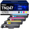 KEENKLE TN247 Kompatibel Toner für Brother MFC L3750CDW TN-243CMYK MFC-L3750CDW DCP-L3550CDW DCP-L3510CDW MFC-L3770CDW HL-L3210CW HL-L3230CDW TN243CMYK TN243 TN247BK TN247C TN247M TN247Y （4er-Pack）