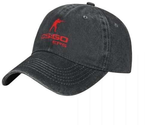 HEBUOUI Neue CSGO CS:GO Baseballkappe für Männer Baumwolle Hüte Verstellbarer Hut Mode Casual Cap Truck Fahrer Hut Personalisiertes Freund