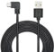 11FT 90 Degree Micro USB Power Cable, Right Angle Dash Cam Charging Cord, for Car Dash Cam, Phones and Other Micro USB Devices Charging