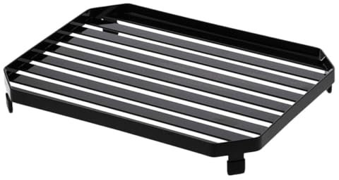 BEBEMOKO 1 estante de cocina multiusos expandible para botellas de condimentos y escurridor de platos, organizador para encimera de cocina, diseño de ahorro de espacio para microondas y fregadero