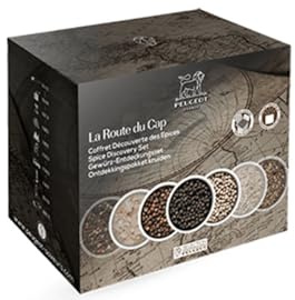 PEUGEOT Premium-Pfeffer-Multipack - Kampot Black & Red, Voatsiperifery, Fresh Blend - Herkunft: Kambodscha & Madagaskar - Dreifach-Schutzbeutel - 4x60g