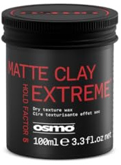 OSMO Matte Clay Extreme | Strong Hold Styling Paste für Männer, definiert Textur und Volumen mit einem nicht fettenden natürlichen Finish