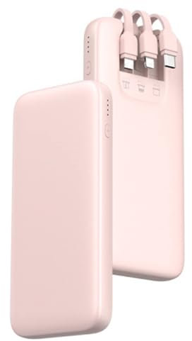 Power Bank Power Bank, Portable Charger 10000Mah Battery Pack Portable Charger, LED Display USB Ports, USB C Input/Output Fast Charging Battery Pack,Pink