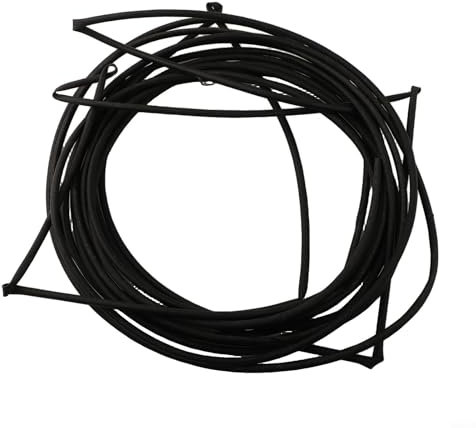 Niceminiwall Tubo flessibile in silicone, resistente alle alte temperature, tubo in silicone nero, per la trasmissione di aria e acqua in motori, auto, acquari (4 mm)