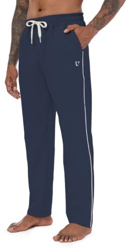 Vortewind Jogginghose Herren Baumwolle Trainingshose Herren Lang Atmungsaktiv,Sporthose mit 3 Taschen & elastischem Bund für Freizeit