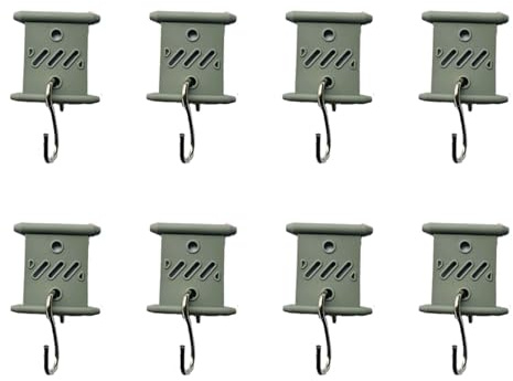 QUXVUIS 8 Awning Hooks, Hooks, Easy Use, Sturdy And Compact And Elegant, For Trailer RVs, Camping Indoor And Outdoor Use.