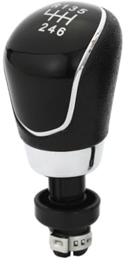 Coche Pomo Palanca Cambios para Ford Ka 2013-2021, Perilla De Cambio De Marchas Cambio Marchas Deportivo Antideslizante,Black- 6-Speed