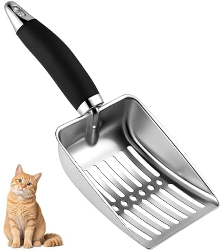 Katzenstreuschaufel, Katzenklo Schaufel Metall, Metallene Katzenstreu-Schaufel, Katzenschaufel Für Katzenklo Für Katzenklo