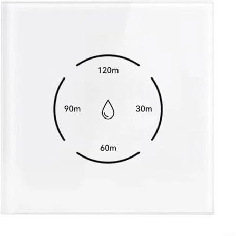 Glomc Interruttore di controllo intelligente per caldaia WiFi Tuya 40 A, pannello touch per scaldabagno, app remota e controllo vocale compatibile per Alexa, conto alla rovescia funzione di risparmio