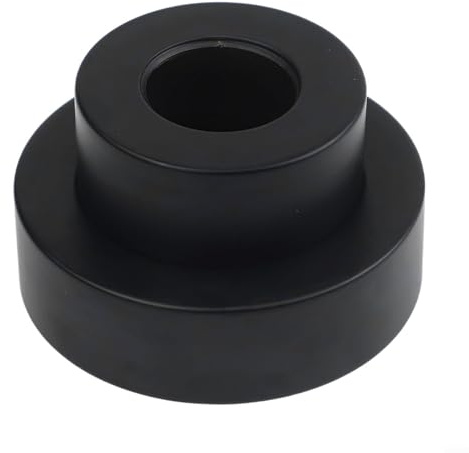 SMZhomeone Ausziehbare dekorative Abdeckung für Duschköpfe mit Kupferkonstruktion und Höhenverstellung von 0 mm bis 23 mm (schwarz)
